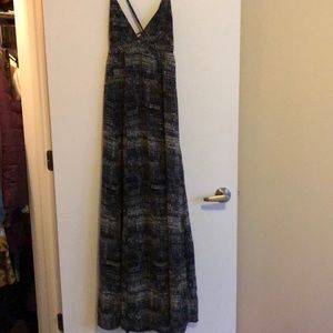 Black and white maxi dress